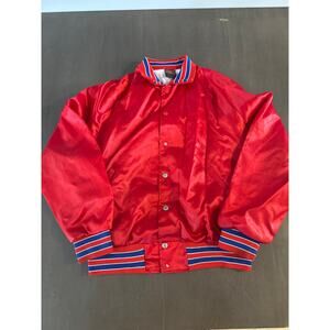 Vintage Hilton Aristo Jac Jacket Large Red Bomber Hilton 80s Size Large